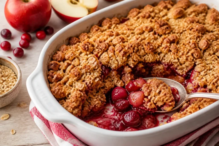 Cranberry Apple Crumble – A Cozy, Tart-and-Sweet Dessert