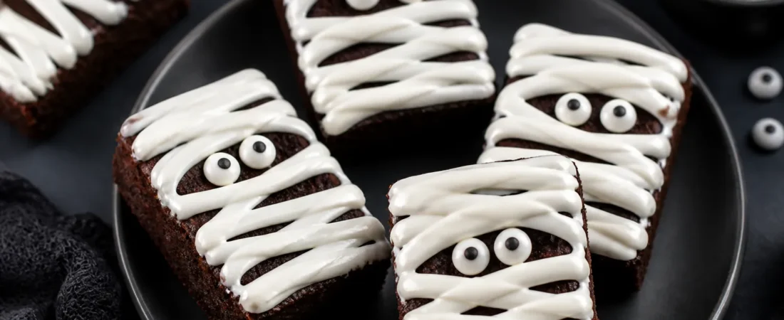 Mummy Brownies – Fun, Fudgy Brownies Wrapped in Sweet “Bandages”