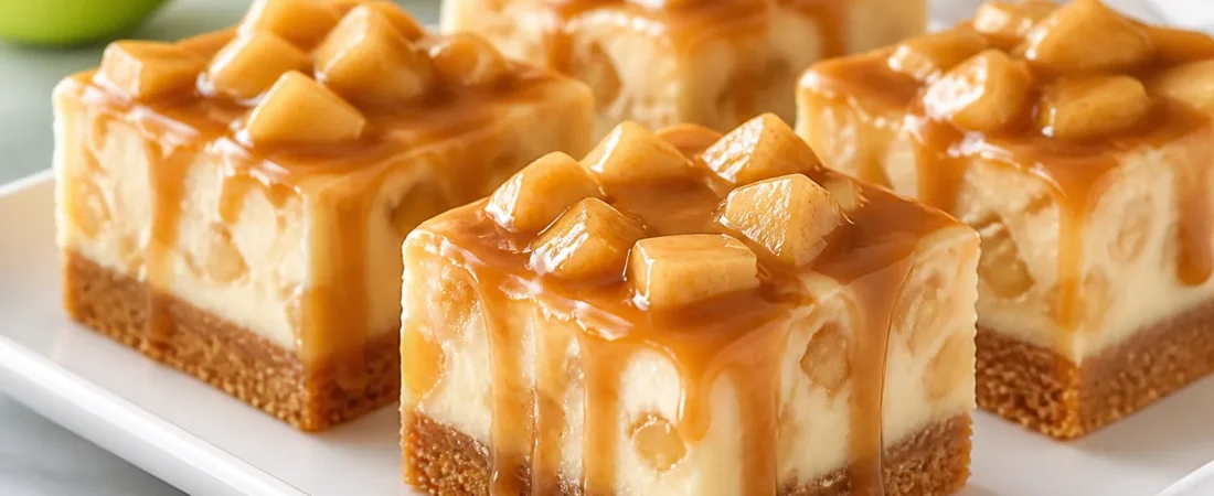 Caramel Apple Cheesecake Bars – Cozy, Sweet, and Perfect for Sharing