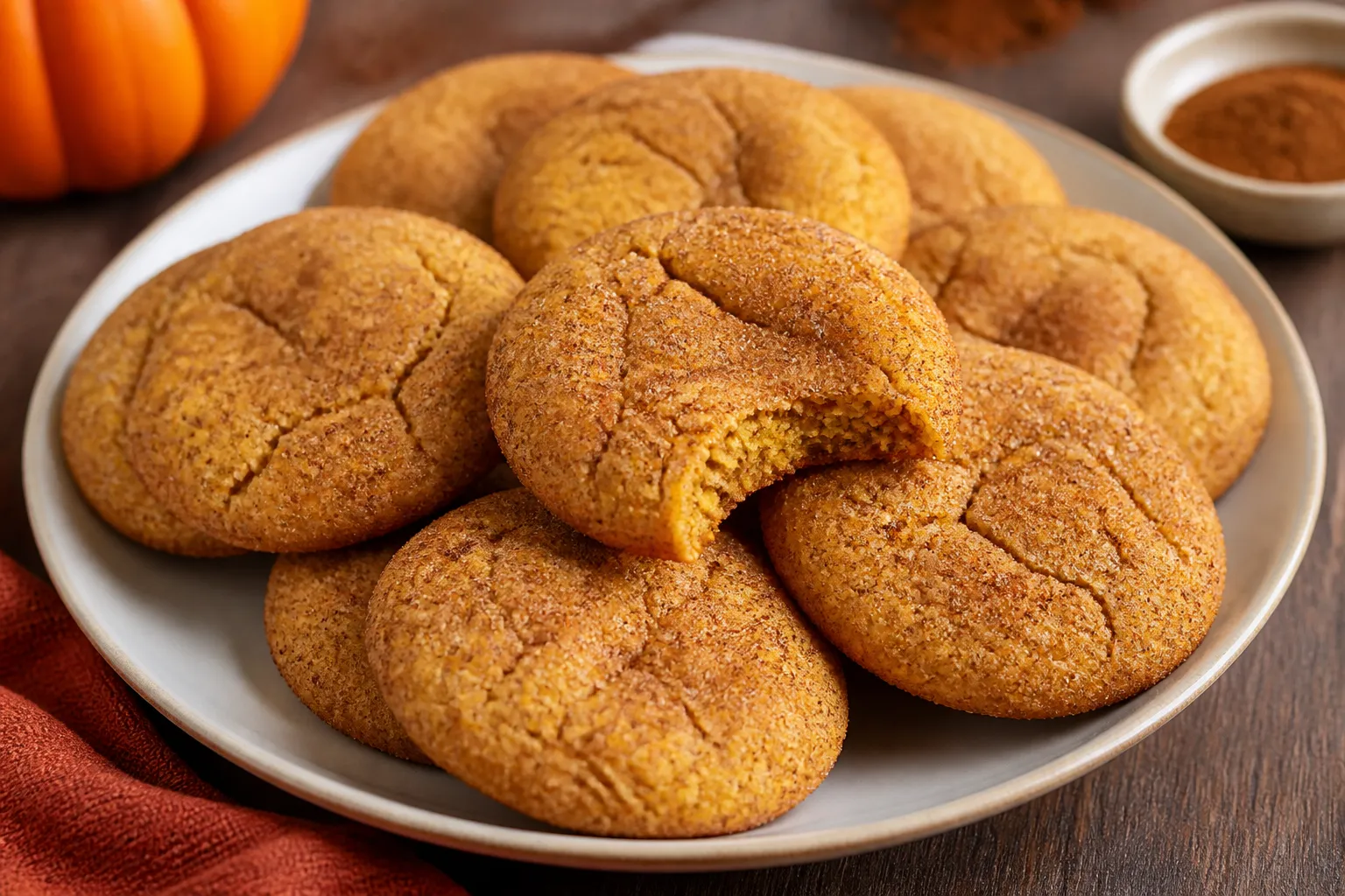Pumpkin Snickerdoodle Cookies – Soft, Cozy, and Perfectly Spiced