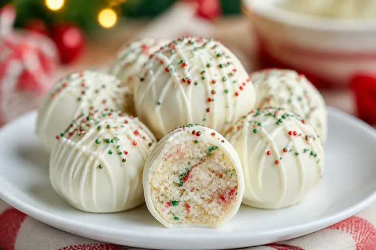 Christmas Tree Cake Truffles – A Festive, No-Bake Treat