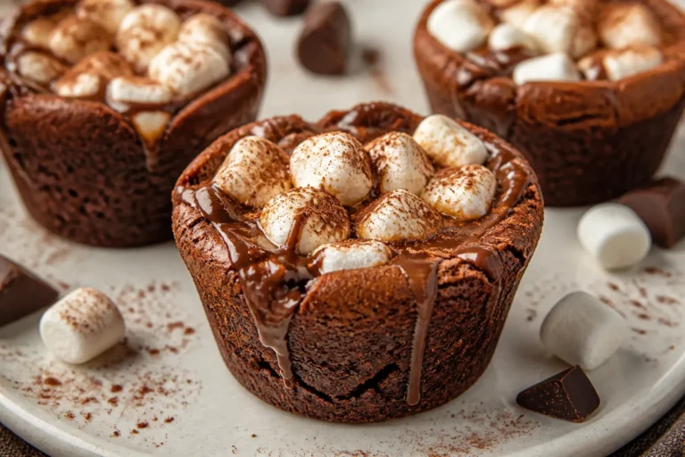 Hot Cocoa Brownie Cups – Gooey, Cozy, and Perfect for Sharing