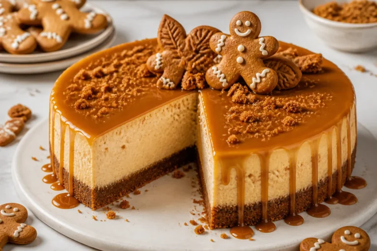 Gingerbread Caramel Cheesecake – A Cozy Holiday Showstopper