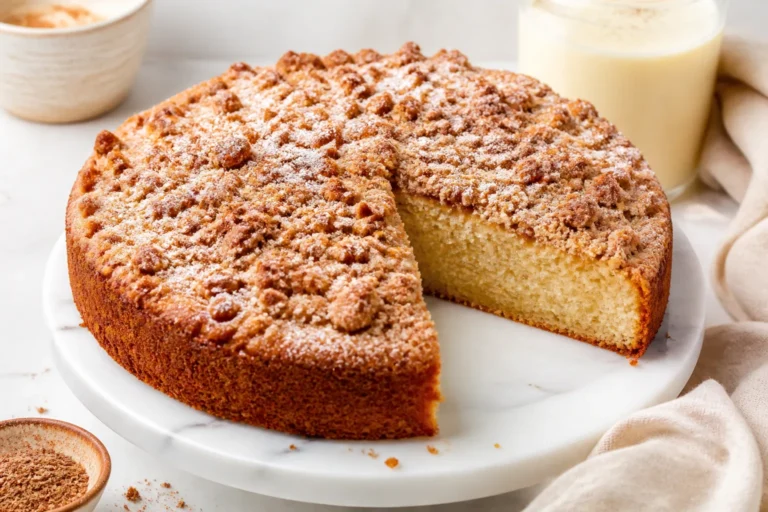 Eggnog Crumb Cake – Cozy, Spiced, and Perfect for the Holidays