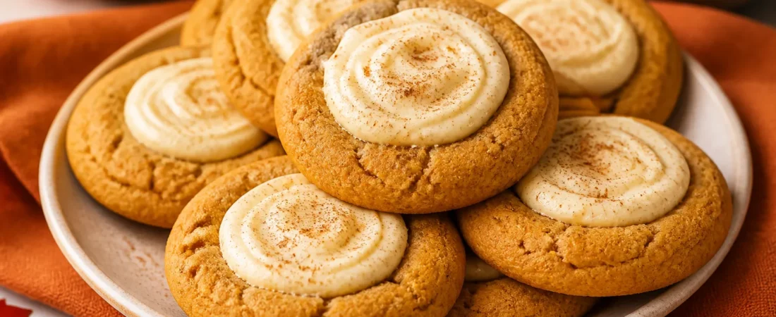 Pumpkin Cheesecake Cookies – Soft, Cozy, and Filled With Creamy Goodness