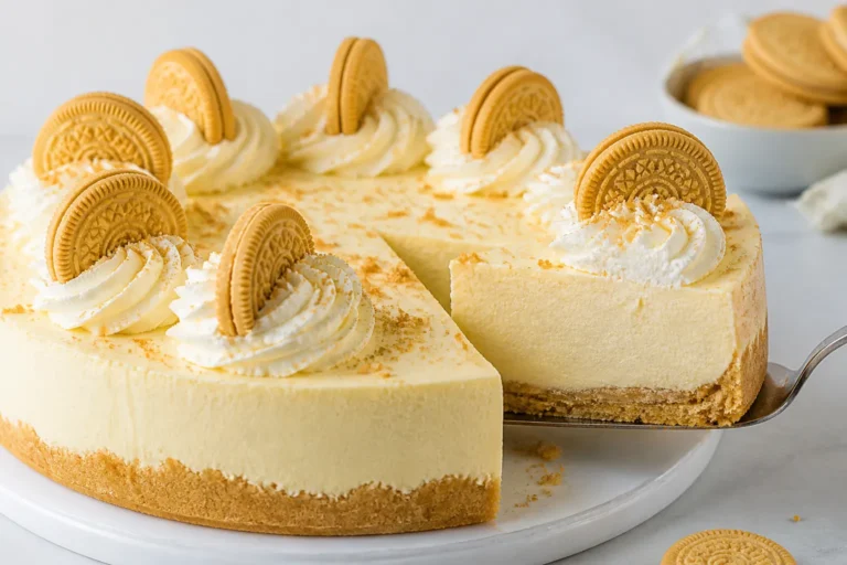 Golden Oreo Cheesecake – Creamy, Crunchy, and Crowd-Pleasing