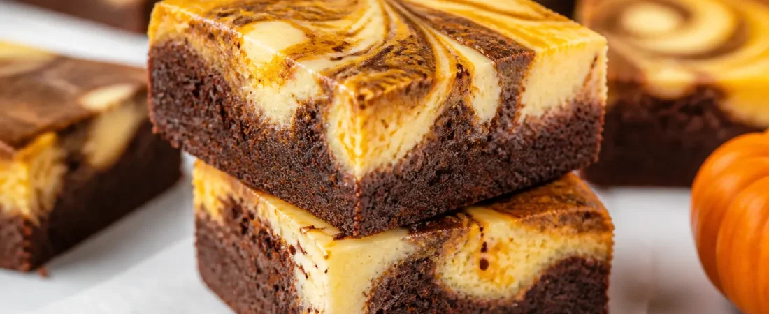 Pumpkin Cream Cheese Brownies – Swirled, Fudgy, and Perfect for Fall