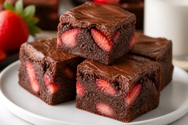 Chocolate Covered Strawberry Brownies – A Sweet, Crowd-Pleasing Treat