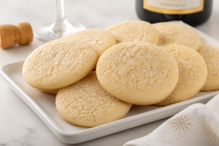 Champagne Sugar Cookies – Soft, Sparkly, and Perfect for Celebrations