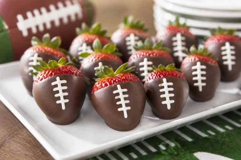 Chocolate-Dipped Football Strawberries – A Fun, Game-Day Treat