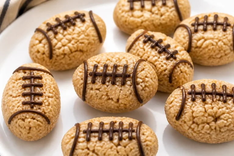 Football-Shaped Rice Krispie Treats – A Fun, Game-Day Dessert