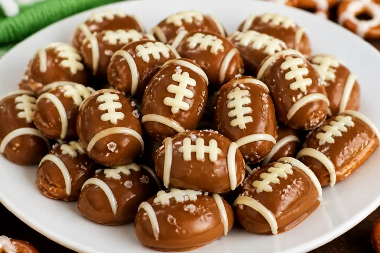 Football Caramel Pretzel Bites – A Sweet-and-Salty Game Day Snack