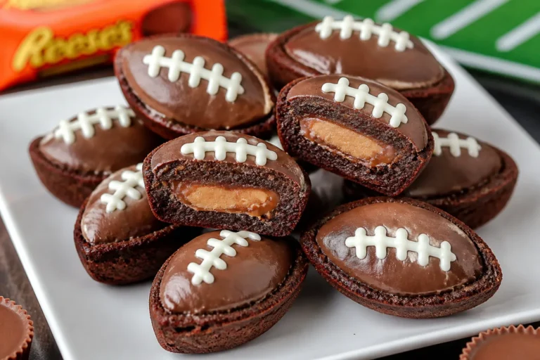 Football Reese’s Brownie Bites – Easy Game Day Treats