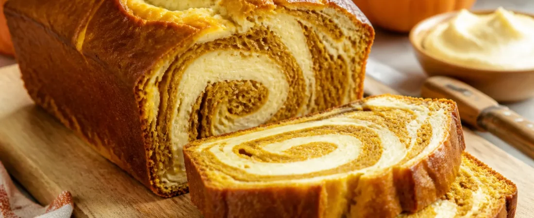 Pumpkin Cream Cheese Swirl Bread – Cozy, Moist, and Perfectly Spiced