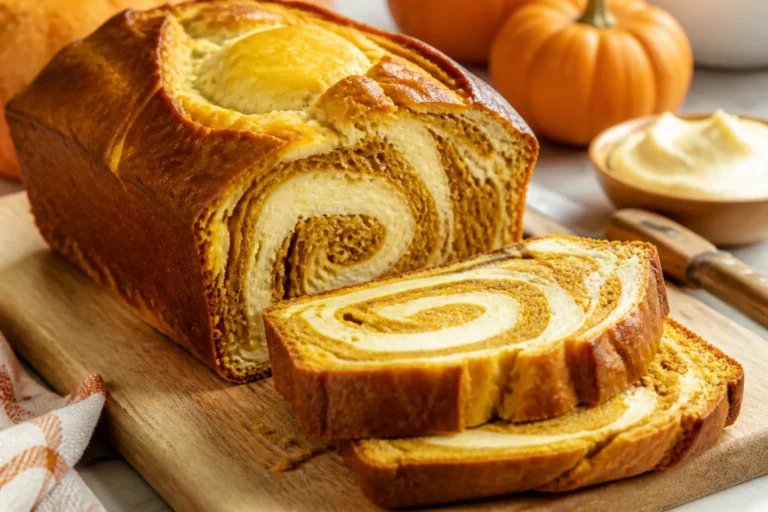 Pumpkin Cream Cheese Swirl Bread – Cozy, Moist, and Perfectly Spiced