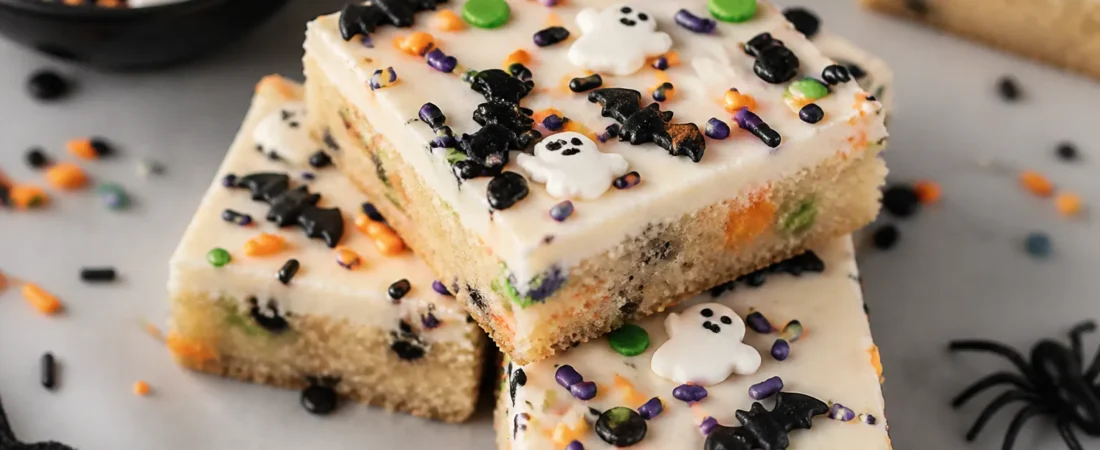 Halloween Sugar Cookie Bars – Soft, Colorful, and Easy to Share
