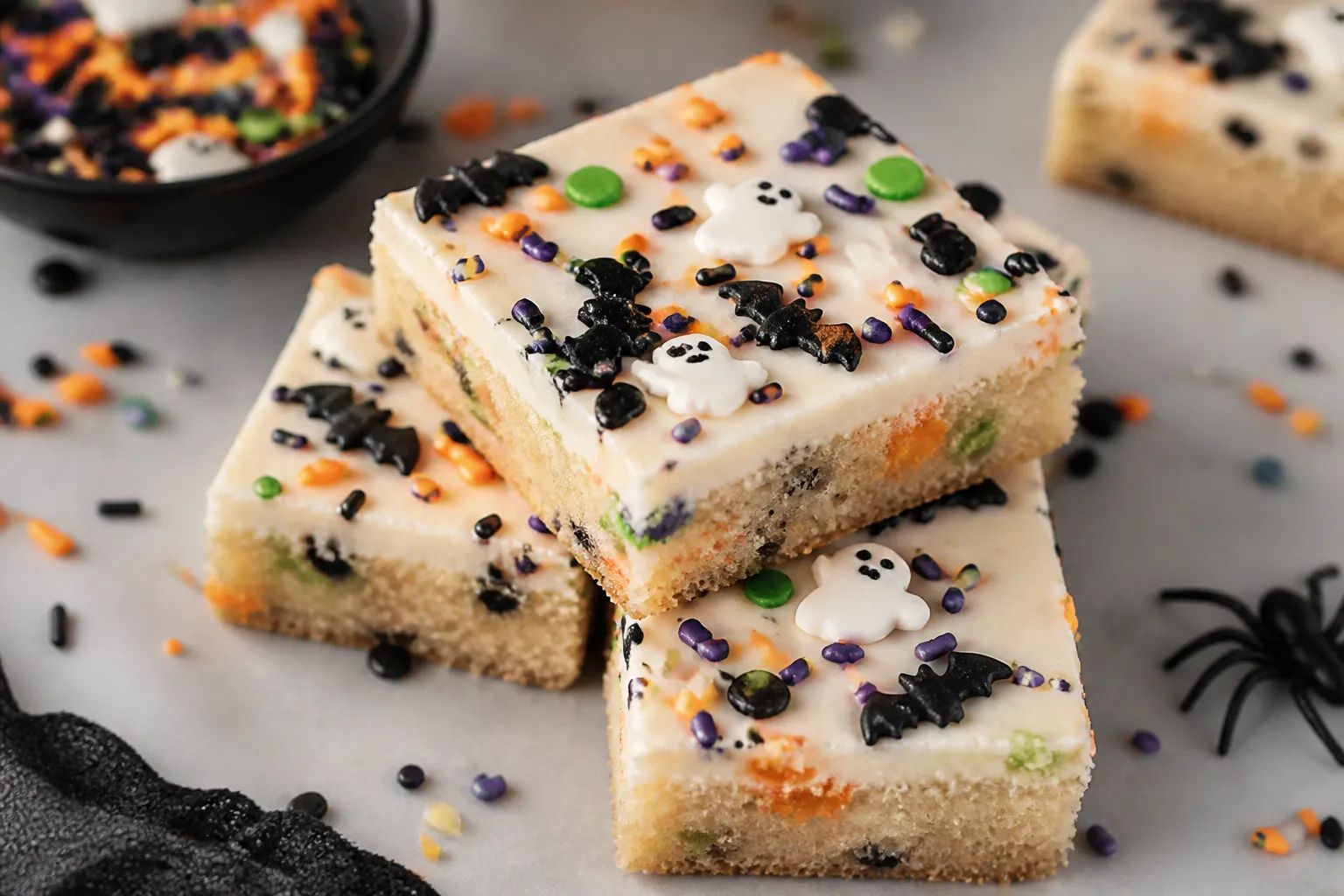Halloween Sugar Cookie Bars – Soft, Colorful, and Easy to Share