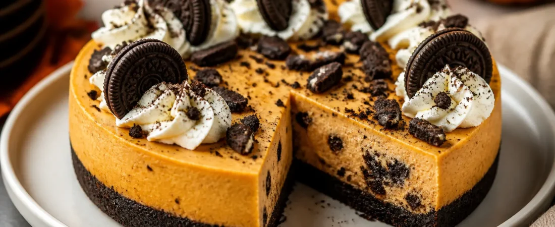 Pumpkin Oreo Cheesecake – Creamy, Spiced, and Crowd-Pleasing