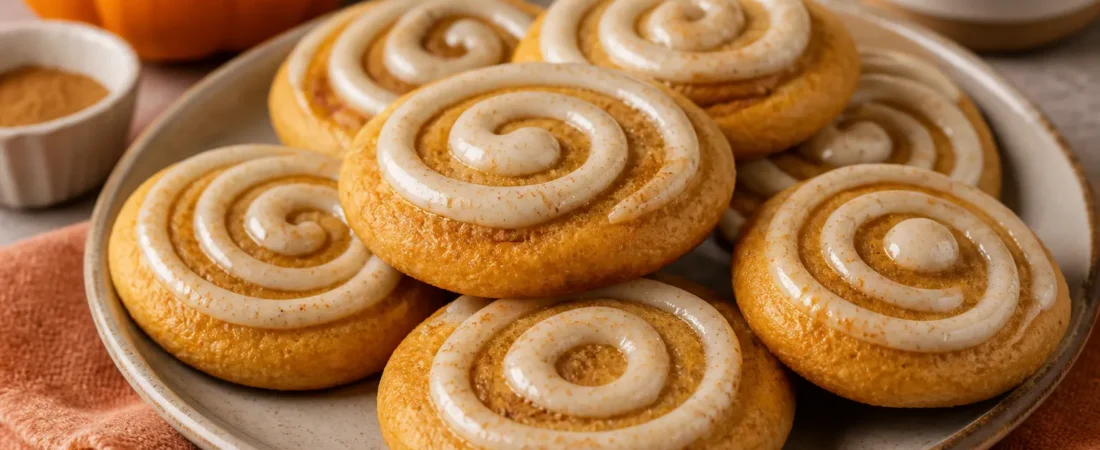 Pumpkin Cinnamon Roll Cookies – Soft, Swirled, and Perfectly Spiced