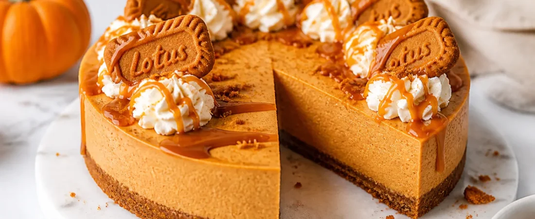 Pumpkin Biscoff Cheesecake – A Cozy, Spiced Dessert for Fall