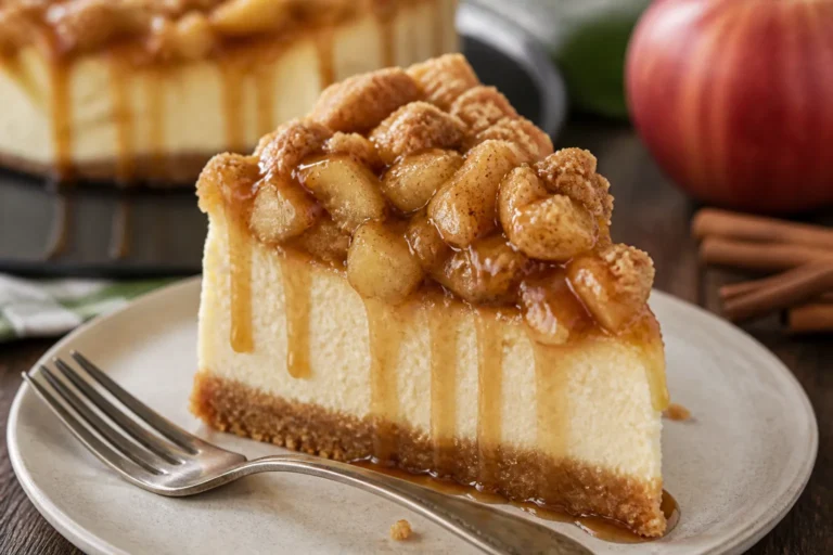 Apple Crisp Cheesecake – A Cozy Twist on a Classic Dessert