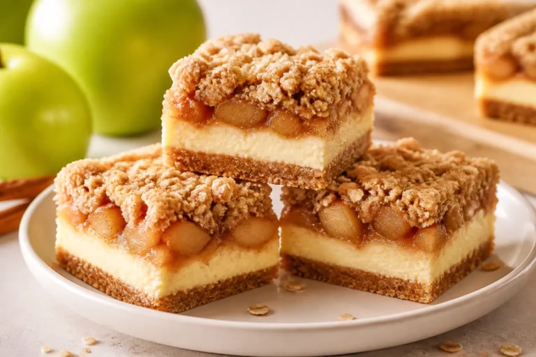 Apple Crumble Cheesecake Bars – Cozy, Creamy, and Perfectly Spiced