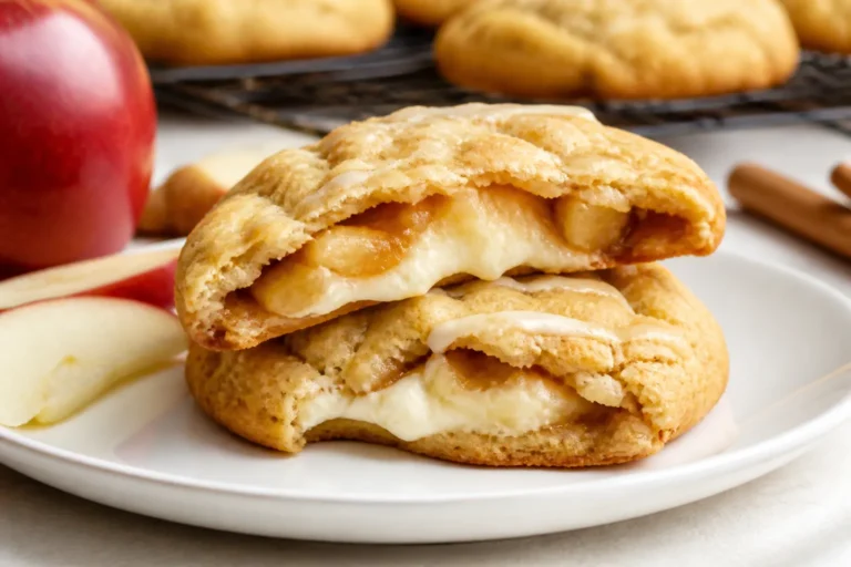 Apple Cheesecake Stuffed Cookies – Soft, Cozy, and Extra Creamy