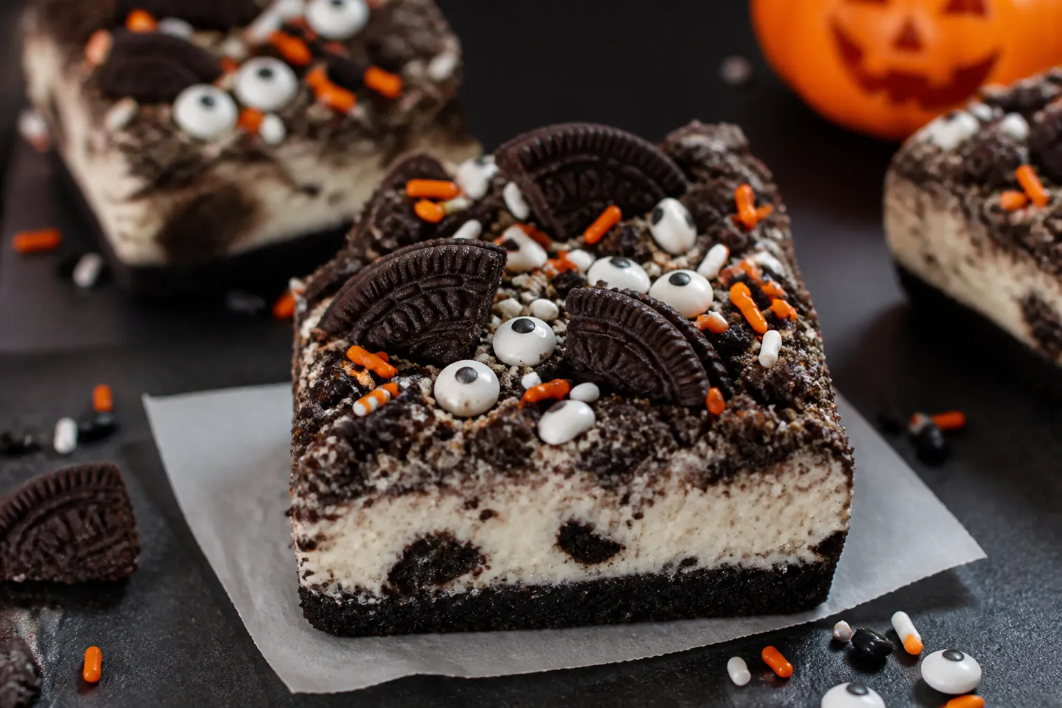 Halloween Oreo Cheesecake Bars – Creamy, Festive, and Crowd-Pleasing