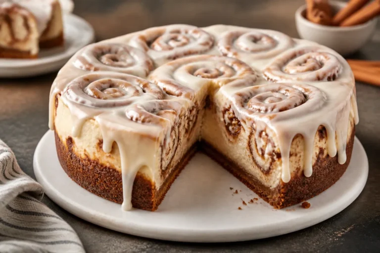 Cinnamon Roll Cheesecake – A Cozy Twist on a Classic Dessert