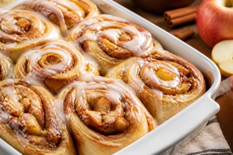 Apple Pie Cinnamon Rolls – Soft, Cozy, and Full of Warm Spice
