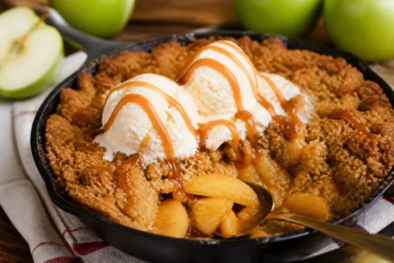 Salted Caramel Apple Crumble – Cozy, Comforting, and Perfectly Sweet-Salty