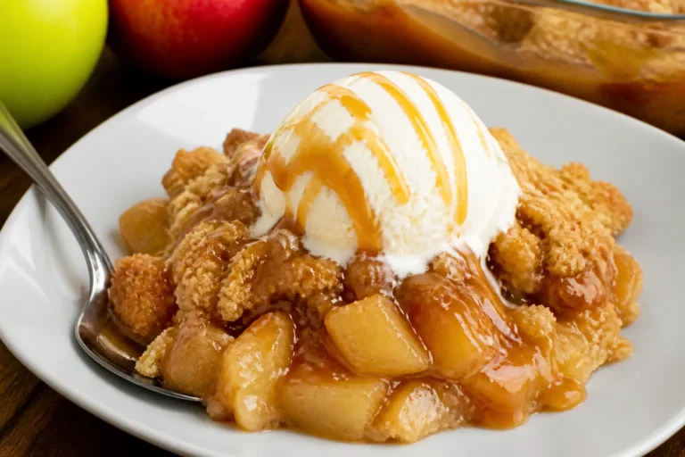 Caramel Apple Dump Cake – Cozy, Gooey, and Incredibly Easy