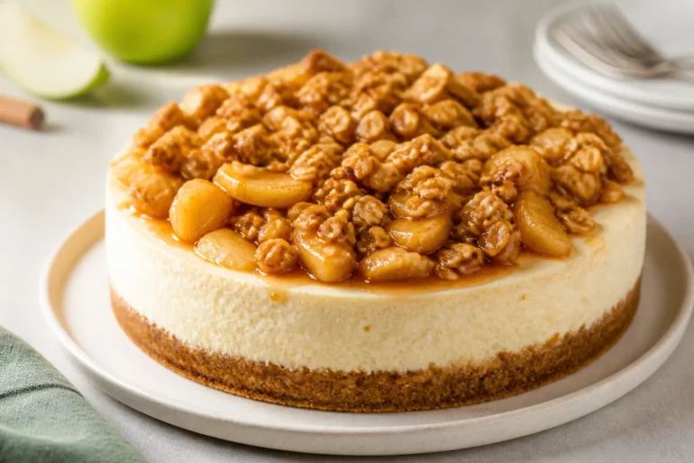 Apple Crisp Cheesecake – A Cozy Twist On A Classic Dessert