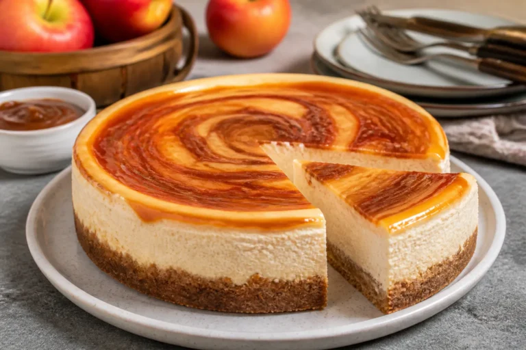 Apple Butter Cheesecake – Cozy, Creamy, and Perfect for Fall
