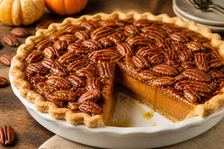 Caramel Pecan Pumpkin Pie – A Cozy Twist on a Fall Classic
