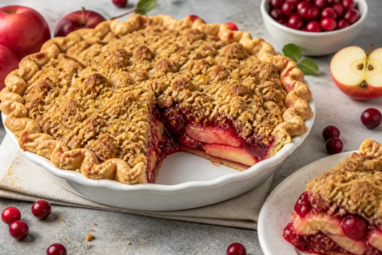 Cranberry Apple Crumble Pie – A Cozy, Tart-and-Sweet Favorite