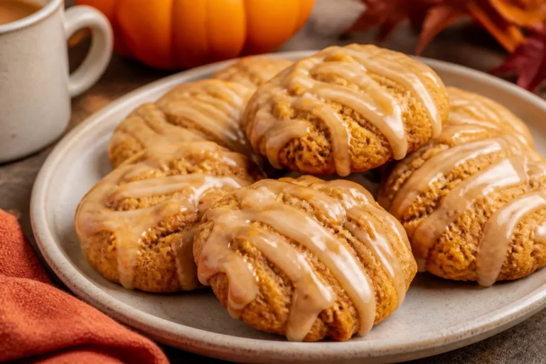 Maple Glazed Pumpkin Cookies – Soft, Cozy, and Perfect for Fall