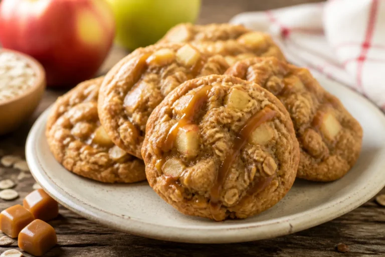 Caramel Apple Oatmeal Cookies – Soft, Chewy, and Perfect for Fall