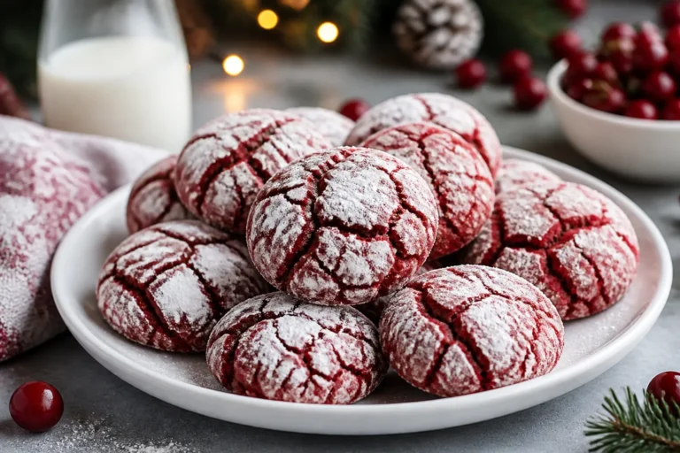 Christmas Crinkle Cookies – Soft, Fudgy, and Festive