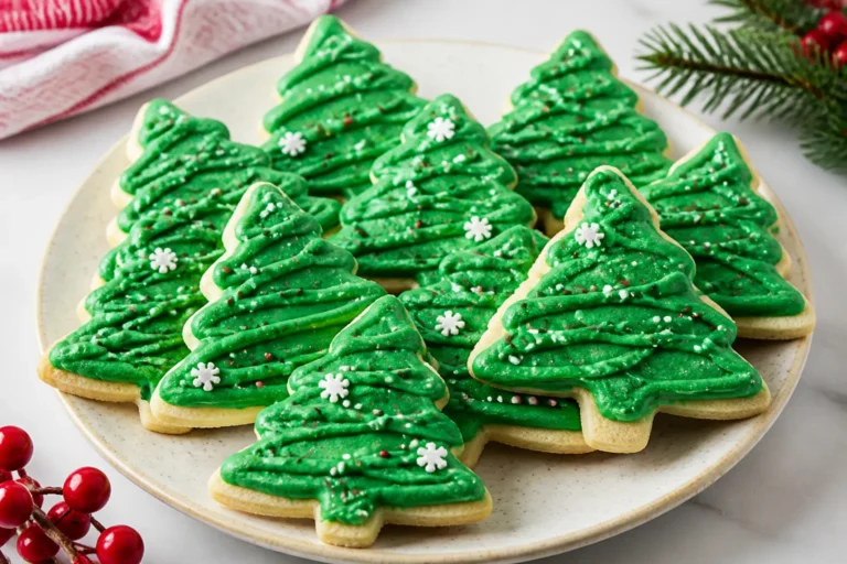 Christmas Tree Sugar Cookies – Soft, Buttery, and Festive