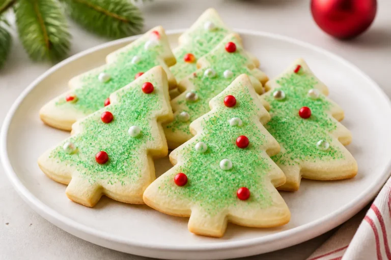 Christmas Tree Shortbread Cookies – Buttery, Festive, and Easy