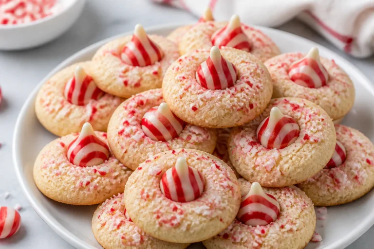 Candy Cane Kiss Cookies – Festive, Fun, and Easy