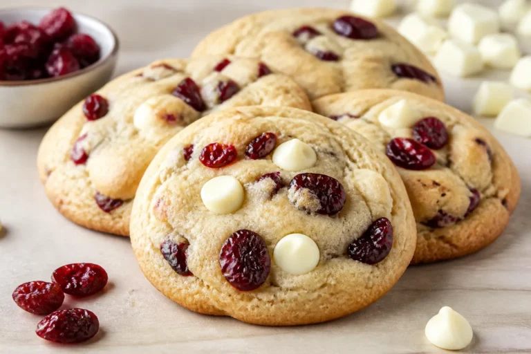 White Chocolate Cranberry Cookies – Chewy, Sweet, and Perfectly Festive