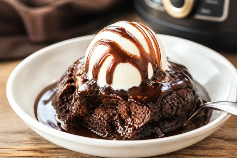Crockpot Brownie Pudding Cake – A Gooey, Chocolatey Comfort Dessert