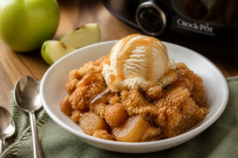 Crockpot Caramel Apple Dump Cake – A Cozy, No-Fuss Dessert